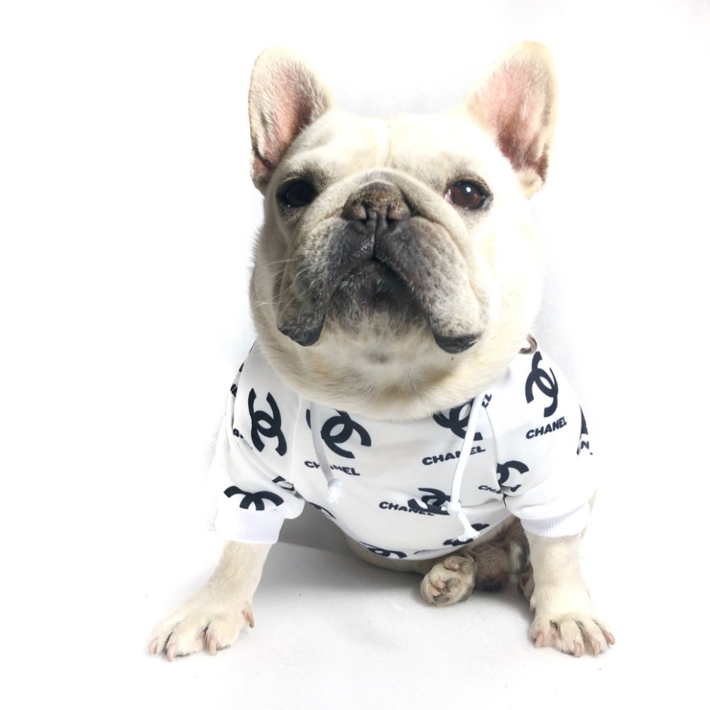 💎🐶Dog Ch Print Sweatrr w/Hoodie ⚠️Size: Small ONLY⚠️